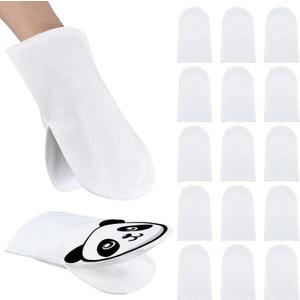 Soulchen 24 Pcs DIY Hand Puppets, Canvas Hand Puppet Making Kit DIY Arts and Crafts Sewing Projects for Fun Home Activities Classes Storytelling Party Favors (White)