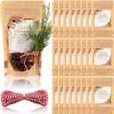 Resurhang 24 Set Christmas Potpourri Bags Resealable Stand-up Pouches with Simmering Potpourri Instruction and Sticker, DIY Crafting Fragrance for Home Xmas Party Holiday Gift Decor
