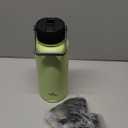 Insulated Water Bottle 24oz Stainless Steel Sport Bottles with 3 Lids,Macaron Green