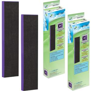 GermGuardian Filter C Pet Pure HEPA Genuine Air Purifier Replacement Filter, Removes 99.97% of Pollutants, for AC5000, AC5250, AC5300, AC5350, CDAP5500, AP2800, 2-Pack, Black/Purple, FLT5250PT2PK