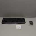 Wireless Keyboard and Mouse Combo, EDJO 2.4G Full-Sized Ergonomic Computer Keyboard with Wrist Rest and 3 Level DPI Adjustable Wireless Mouse for Windows, Mac OS Desktop/Laptop/PC (Black)