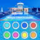 Awanhe Pool Lights for Inground Pool, 60W 10 Inch LED Inground Pool Light with Controller, Remote and APP Control for Wet Niche, Color Changing Underwater Swimming Pool Lights with 50 Foot Cord
