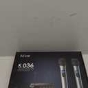 FIFINE UHF Dual Channel Wireless Handheld Microphone, Easy-to-use Karaoke Wireless Microphone System-K036