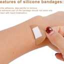 120pcs Round & Oval Bandages for Face, Elastic Fabric Flexible Adhesive Spot Small Dot Skin Friendly for Nose Hands & Delicate Wounds(6 Sizes)
