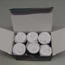 Lapulas Athletic Running Ankle Socks, Low Cut Cushioned Anti-Blister Tab Sports Socks Men Women 6Pairs (Medium, White)