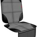 XHYANG Car Seat Protector 1 Pack Car Seat Cushion Mat Thickest Padding,Waterproof 600D Fabric Car Seat Covers for Non-Slip Backing Mesh Pockets for Baby and Pet 1 Seat Protector Gray
