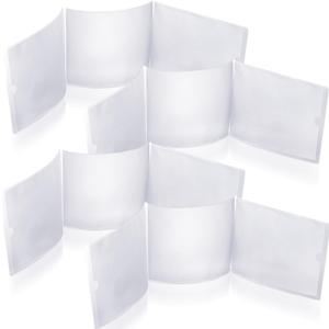 RattanView 4 Pcs 2026 Mahjong Card Protector Cover Holder Accessories 6 1/8" X4 3/4" Plastic Clear Large Scorecard Cover Mahjong Sleeve Case Gifts Fit Large Print Size(8 Pcs)