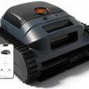 Cordless Robotic Pool Vacuum Cleaner, Intelligent Route Planning, Wall & Waterline Climbing, 120-Min Runtime, for Above Ground/Inground Pools up to 2000 sq. ft, APP Support,Orange