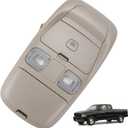 LED Overhead Console Assembly Compatible with Dodge Ram 1500 2500 3500 1998-2002 Cab Interior Ceiling Dome Map Reading Light Lamp Map Lights