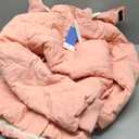 CREATMO US Womens Winter Coats Warm Women Heavy Coat Women's Long Thicken Sherpa Lined Parka Puffer Jacket with Detachable Hood Pink XL