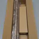 Wood Curtain Rods for Windows 48 to 84 Inch, 1 Inch Heavy Duty Curtain Rods with Imitation Wood Grain Finials, Boho Adjustable Drapery Rod, Decorative Farmhouse Rustic Single Window Curtains Rod