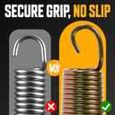 20pcs Trampoline Springs 3.5/5.5/6.5/7 Inch Heavy Duty Galvanized Steel High Tensile Replacement Kit with T-Hook,Trampoline Accessories