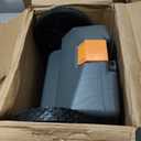 Camco Rhino 36-Gallon Camper/RV Tote Tank - Features Large Heavy-Duty No-Flat Wheels & Built-In Gate Valve - Removable Steel Tow Adapter, 3 Sewer Hose & More RV Accessories (39006)