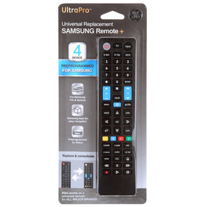 GE 4-Device Universal Samsung Replacement Remote, 2 Pack
