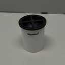 Clear Ice Cube Maker, 2.5 Inch Stainless Steel Crystal Large Clear Ice Ball Maker, Silicone Ice Cube Mold for Cocktails, Drinks & Bourbon, Whiskey Gifts for Men (1 Pack) (White)