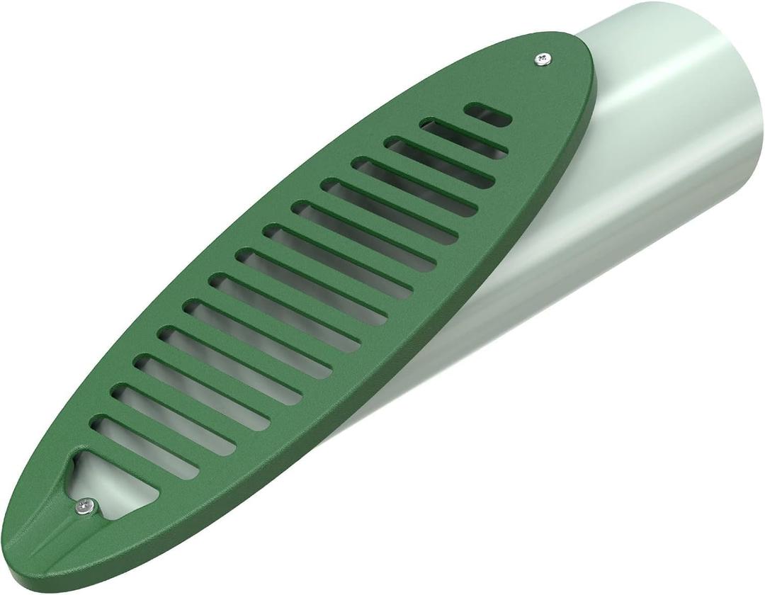 Yard Drain Emitter, Angled Drainage Grate Yard Drain Angled Drain Emitter for Sump Pump Discharge & Gutter Downspout Extensions, Compatible with 4-Inches Connections