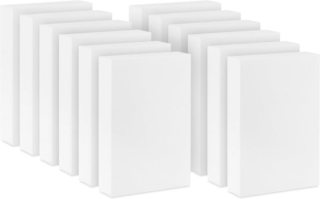 Hallmark 16" Large Gift Boxes with Lids (12 White Robe Boxes) for Valentine's Day, Birthdays