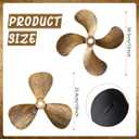 Gisafai 2 Pcs Metal Nautical Wall Art Decor Ship Airplane Propeller Wall Art Vintage Nautical Decorative Rustic Boat Propeller Decor for Home Interior Decorations