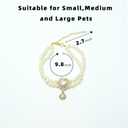 6 x Dog Costume,Handmade Girl Pearl Dog Necklace with Adjustable Clasp,Cute Small Collars for Birthday,Personalized Cat Costumes for Wedding Holiday Outgoing