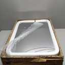 FINDCOZZIE Bathroom Medicine Cabinet with Black Metal Framed Mirror, Recessed or Wall Mount Bathroom Vanity with Storage Shelves 17.5x26 inch