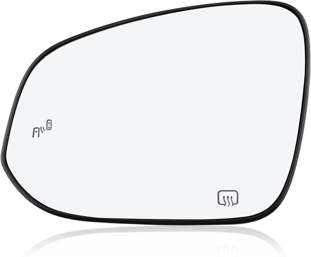 GoaMotors Left Driver Side Heated Mirror Glass with Blind Spot Compatible with Toyota Highlander 2020-2024