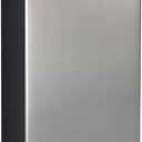 Igloo 3.2 Cu.Ft. Single Door Compact Refrigerator with Freezer - Slide Out Glass Shelf, Perfect for Homes, Offices, Dorms - Platinum