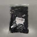 Ollain 25 Pack Flat Breakaway Safety Lanyards for ID Badges Quick Release Lanyard with Clip (Black)
