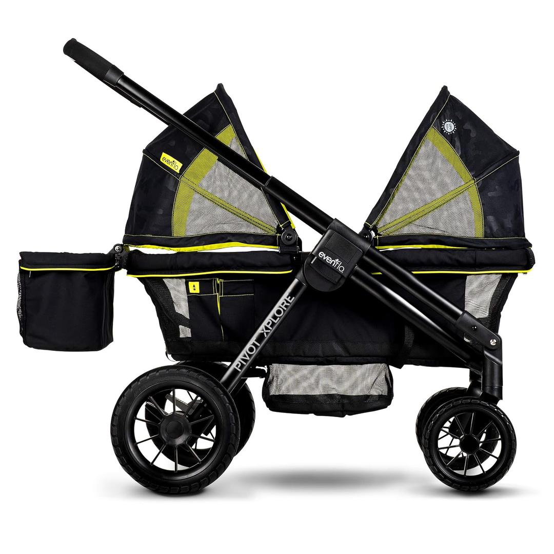 Evenflo Pivot Xplore All-Terrain Stroller Wagon (Wayfarer Black)