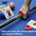 3 x Cue Grip Trainer for Billiards & Pool - Silicone Alignment Ring, Improve Your Stroke & Shot Accuracy | Billiard Practice Aid with Instruction Manual Billiard Training Aids Billiards Accessories