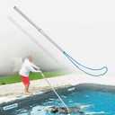 Cloud Fire Safety Hook Pool Pole，Swimming Pool Safety Hook with 3.3 Foot Aluminum Telescopic Poles, Emergency Life Preserving Saving Rescue Equipment for Drowning Swimmers/Cleaning Pool Walls