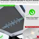 Upgrade Tesla Model Y Sunshade RoofNever Sag, Nano Ice-Crystal Tech3-Gen Magnetic Heat Insulation Glass Roof Sun Shade, Keep Cooling Foldable Sunshade Accessories for Tesla Model Y 2020~2024(Black)
