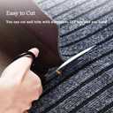 WLWLEO 3' X 20' Commercial Grade Door Mat Brush Step Entrance Floor Mat Indoor Outdoor Non Slip Mats for Hotel Office Restaurant Mall Hallway Staircase Welcome Mats,Gray/Grey,0.96M, 2'11" x 19'8"