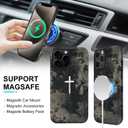 Magnetic for iPhone 13 Pro Case Christian Cross Camo Phone Case, Shockproof Slim Soft TPU and Hard PC Protective Cases Compatible with MagSafe Protective for Religious Boy Men Women, Black
