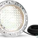 SOLAR SPORTS 120V Pool Light for Inground Pools, 10 Inch LED Pool Lights with 50FT Cord, Underwater Swimming Pool Lights Suitable for 10 Inch Wet Niche, Input AC120V, 35W, White Light Pool Light