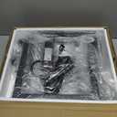 Yoobure Nightstand with Charging Station, Small Night Stand with Fabric Drawers and Storage Shelf for Bedrooms, Nightstands for Small Spaces, Bedside Table with USB Ports & Outlets Bed Side Table (Black)