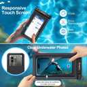[Up to 8.5''] Waterproof Phone Pouch Floating 2 Pack, IPX8 Double Space Waterproof Phone Case with Lanyard for iPhone 17 16 15 Pro Max, Galaxy S26 Ultra, Cellphone Dry Bag Beach Cruise Ship Essentials