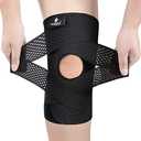 NEENCA Knee Brace for Knee Pain, Compression Knee Support with Air Mesh Fabric, Adjustable Knee Wrap with Side Stabilizers, Ultra-Soft Bandage for Sports, Running, Meniscus Tear, ACL, Arthritis Relief M