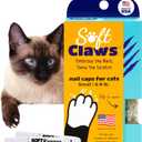 Soft Claws Cat Nail Caps for Small Cats(40 Caps, Silver Sparkle)-Made in USA-Veterinarian-Developed, Non-Toxic| Protects Furniture & Skin-Easy to Apply, Long-Lasting Anti-Scratch Soft Cat Claw Covers