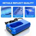 Lithium ion Charger Replacement for Kobalt 40v Battery Charger | 40v Portable Charger Compatible with Kobalt 40V Max Battery KB640-03 KB240-06 KB640-06 KB245-06 KB440-03