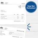 PrintWorks Professional 3 1/4" Horizontal Perforated Paper 8.5 x 11 - Perfect For W-2, 1099, & Statement Use - Made in the USA - 500 Sheets - 20 lb - Printer Compatible - White (04115)