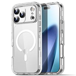 AICase for iPhone 17 Pro  Case Clear[Compatible with MagSafe] Heavy Duty Drop Protection Full Body Rugged Shockproof/Dust Proof 3-Layer Military Protective Tough Durable Phone Cover 6.9"