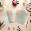 Spiareal 100 Pcs Blank Note Cards 4 x 6 in Blank Decorative Notecards Index Cards Bulk Thank Greeting Notecards for DIY School Office Wedding Baby Shower(Green,4 x 6 in,Floral)