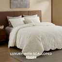 Bedsure Quilt King Size - Ultra Soft Pre-Washed Cloud-Like Bedding, All-Season Lightweight Comforter for Country Bedroom, Leaf Design Coverlet in Cream Yellow, 106 x 96 Inches | Stitch-Free Quilting, Ultra Soft, Lightweight, Machine Washable, Pet-Friendly