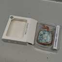 Inesore with Safety Lock for AirPods 4 Case,Clear Floral Cute AirPod 4th Generation Case for Women Girly with Cleaner Kit and Keychain- Green Daisy Flowers