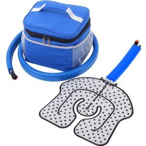 Medical Cold Therapy System Ice Machine for Knee Pain Relief Cryotherapy Freeze Kit with Universal Pad for Shoulder Ankle Back Hip Leg Arthritis Swelling Injury Recovery (Azure)