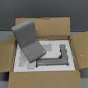 MyGift Solid Cement Bookends for Shelf in Gray Finish L-Shaped Decorative Heavy Duty Non-Skid Book Stopper for Home Office School, 1 Pair