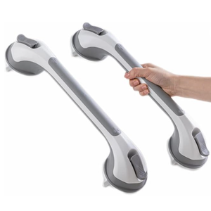 TAILI Grab Bars for Bathtubs and Showers 2 Pack Suction Grab Bar, Heavy Duty Shower Handle Removable Bath Handrails for Seniors and Elderly, Bathroom Safety Grip No Drilling Waterproof,Grey