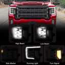 Headlight Fit for GMC Sierra 2500HD 3500HD Denali AT4 SLT 2020-2023