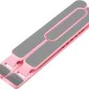 Foldable Laptop Stand Aluminium Notebook Stand Portable Laptop Holder Tablet Stand Computer Support (Color : Pink)