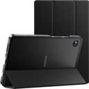 JETech Case for Samsung Galaxy Tab A11 / Tab A9 8.7-Inch 2025/2023, Slim Translucent Back Tri-Fold Folio Stand Protective Tablet Cover (Black)